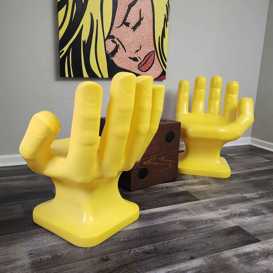 Plastic Hand Chairs, Set of 2