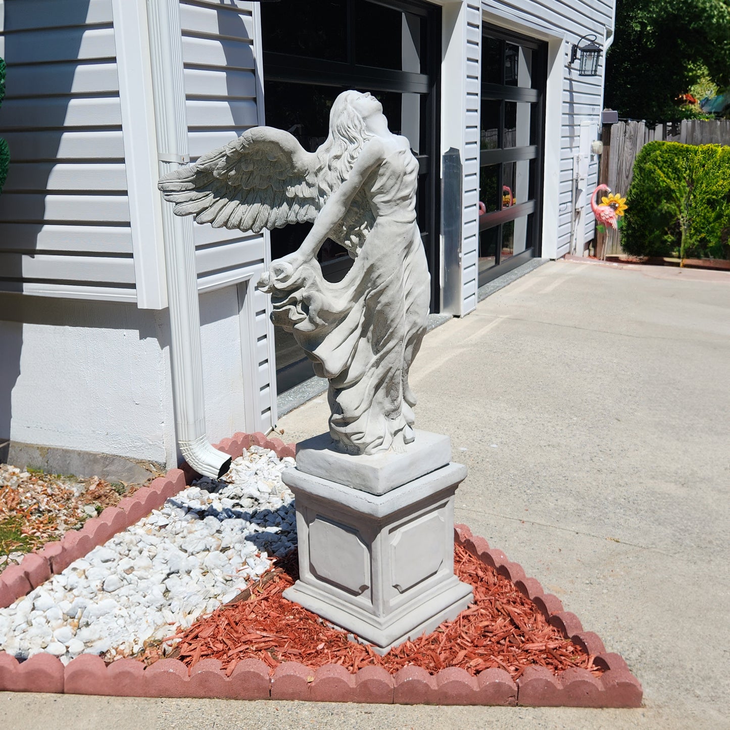 Flying Angel Concrete Statue