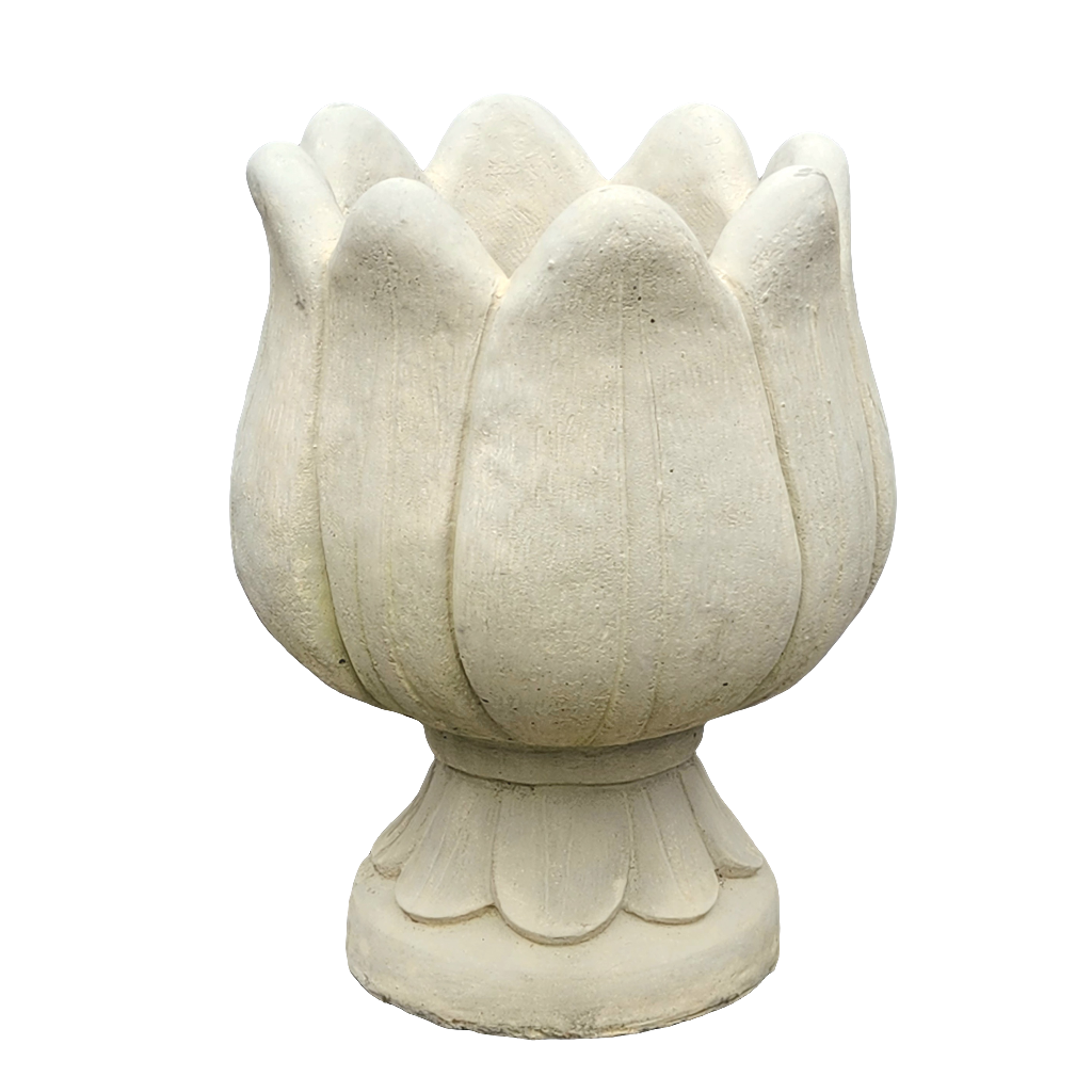 Round Tulip Concrete Planter