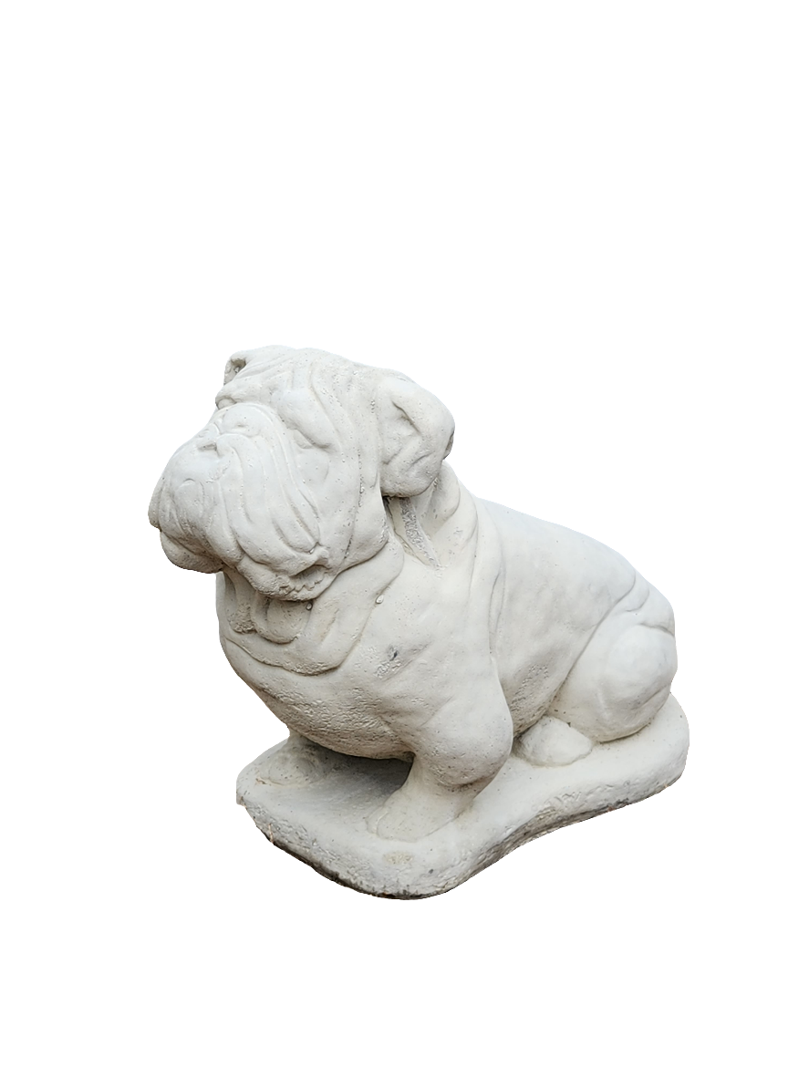 English Bulldog Concrete Statue
