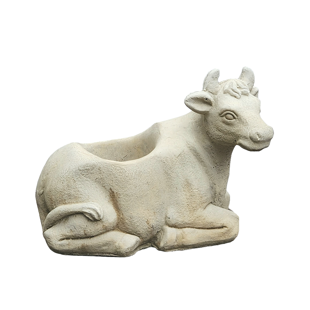 Cow Concrete Planter