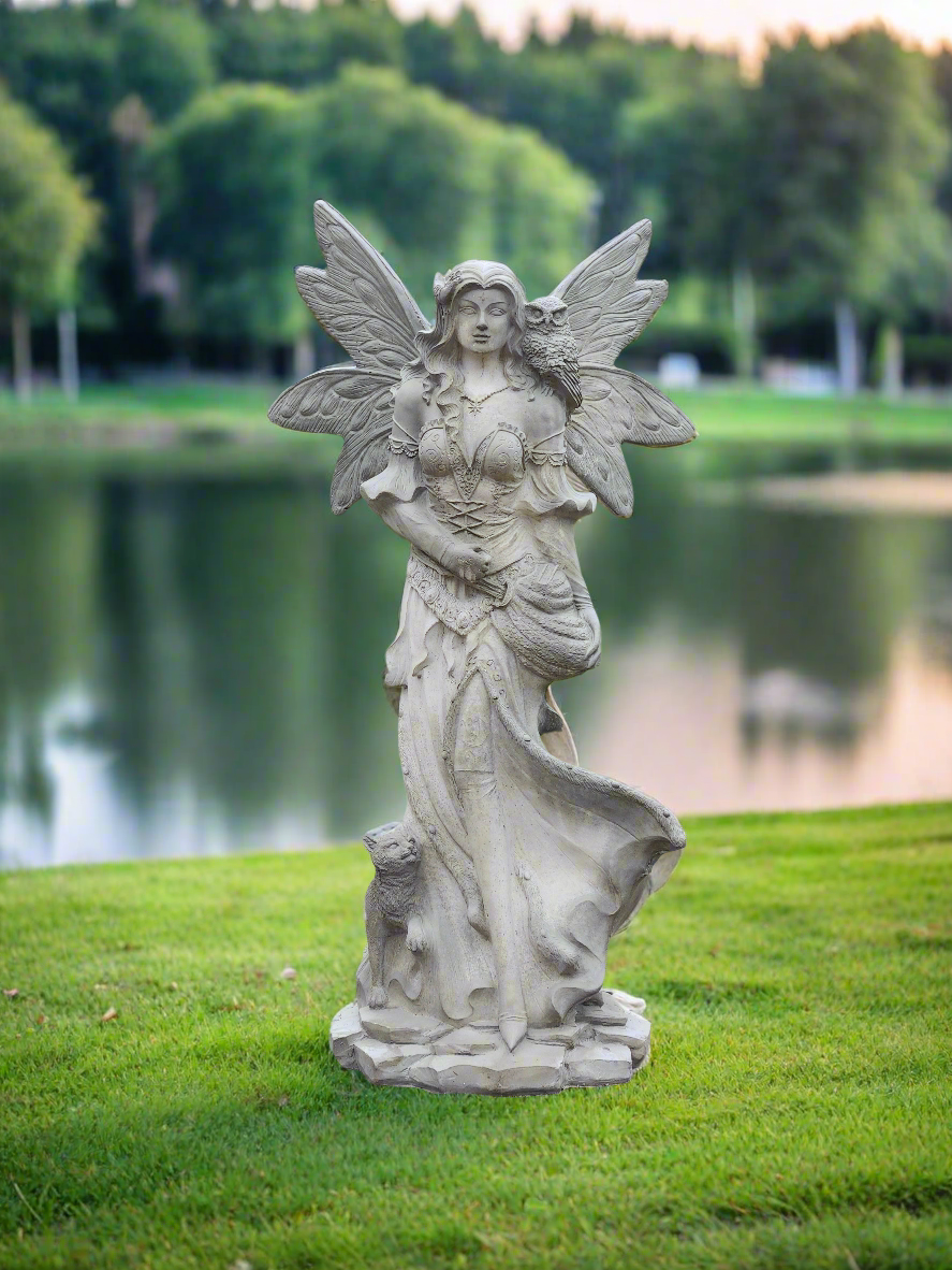 Fairy Athena Concrete Statue