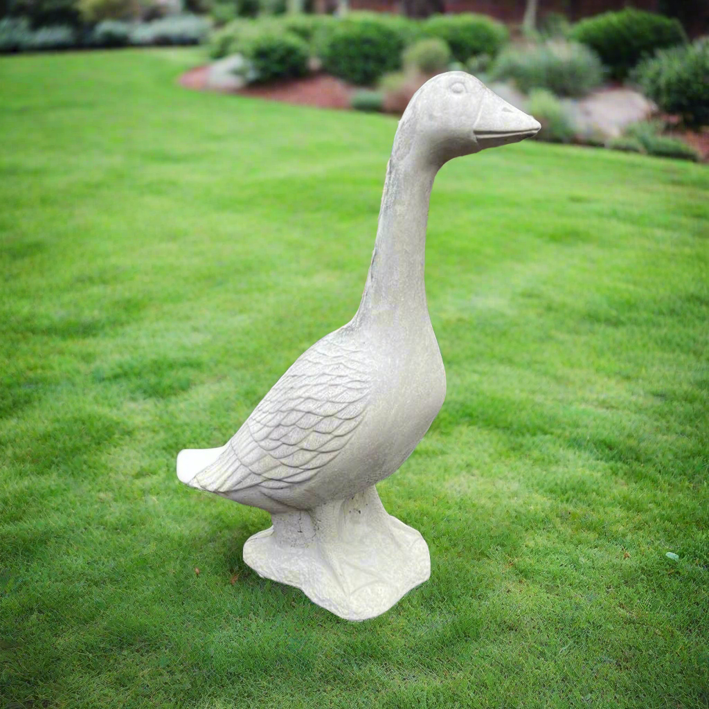Porch Goose Concrete Statue