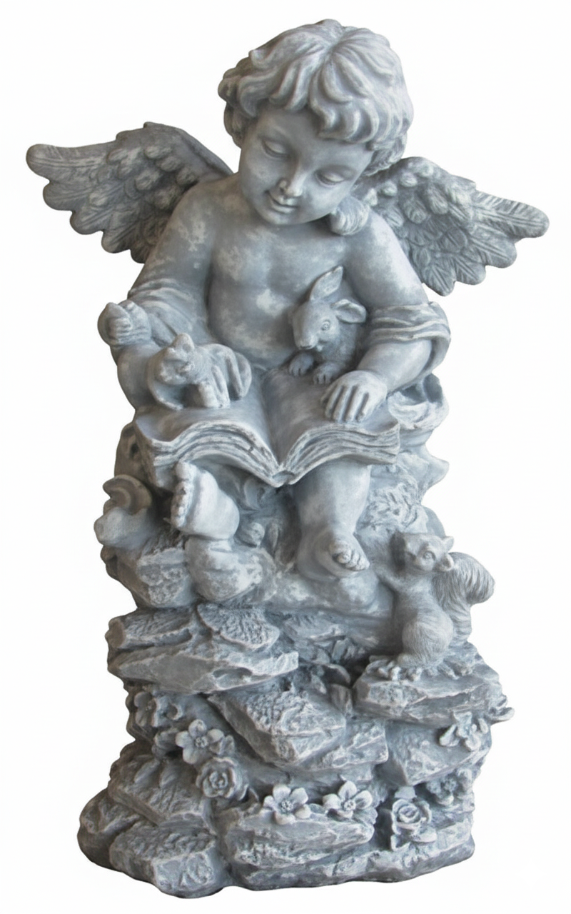 Reading Cherub Angel Concrete Mold 18" Height