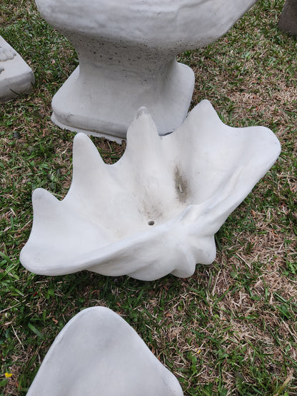 Clam Shell Concrete Planter, XL