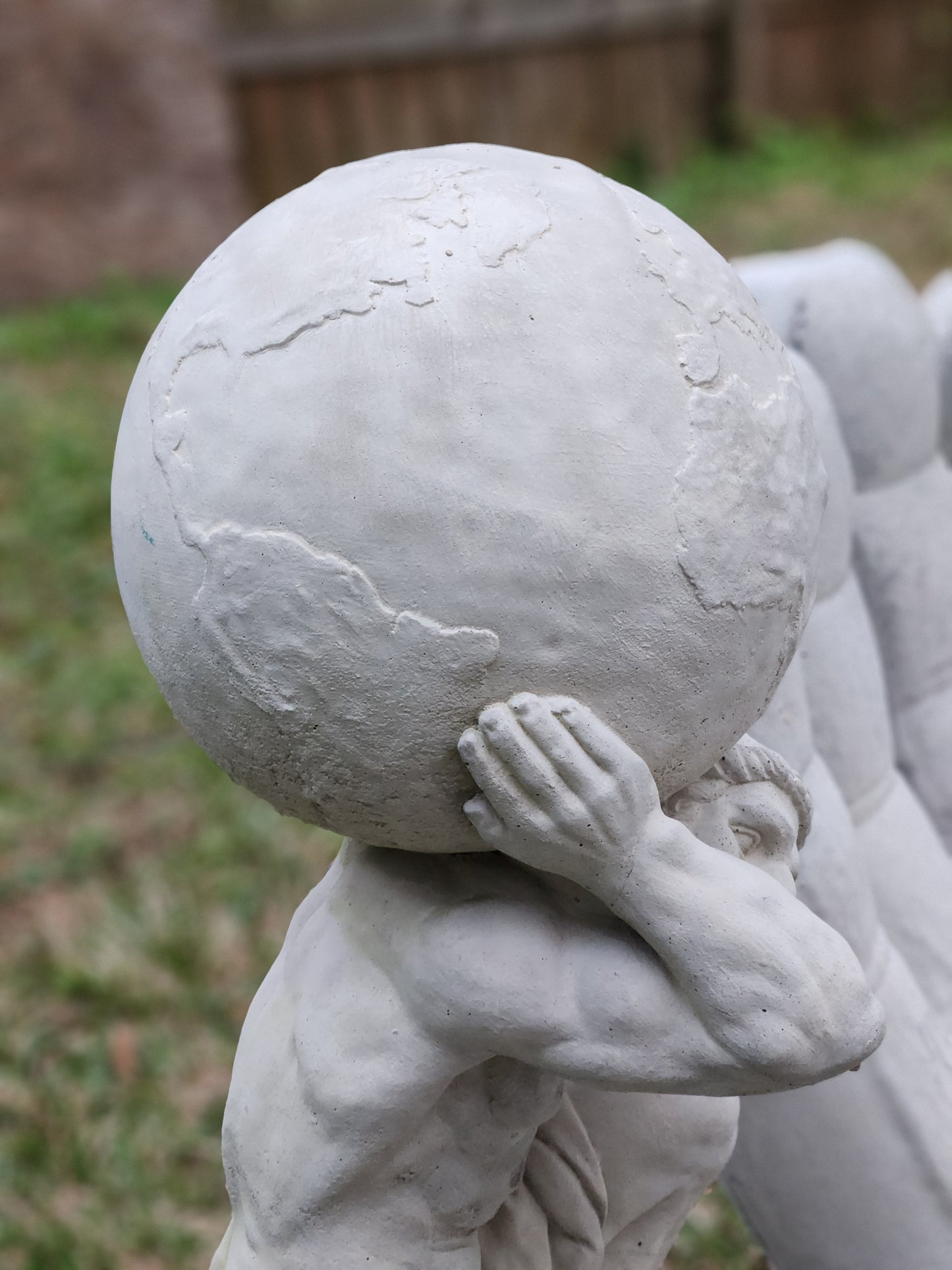 Atlas Concrete Statue