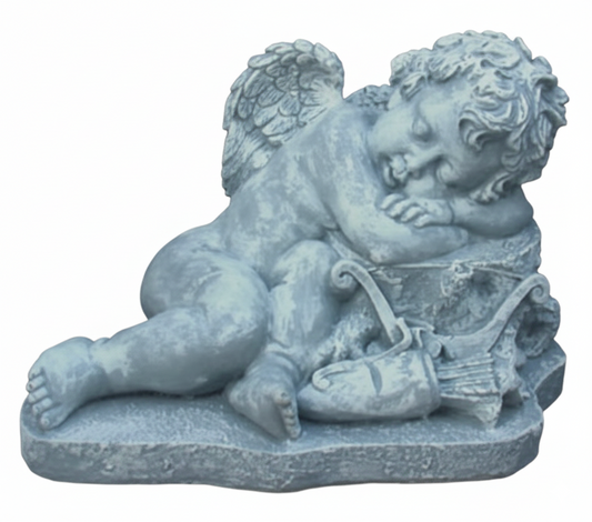 Sleeping Cherub Angel Concrete Mold 10" x 16"