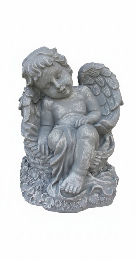 Contemplative Angel Concrete Mold 11" Height