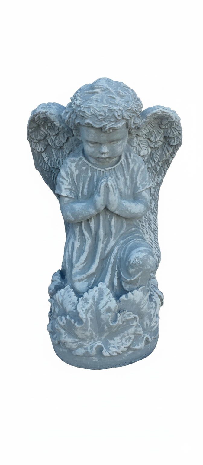 Praying Cherub Angel Concrete Mold 13" Height