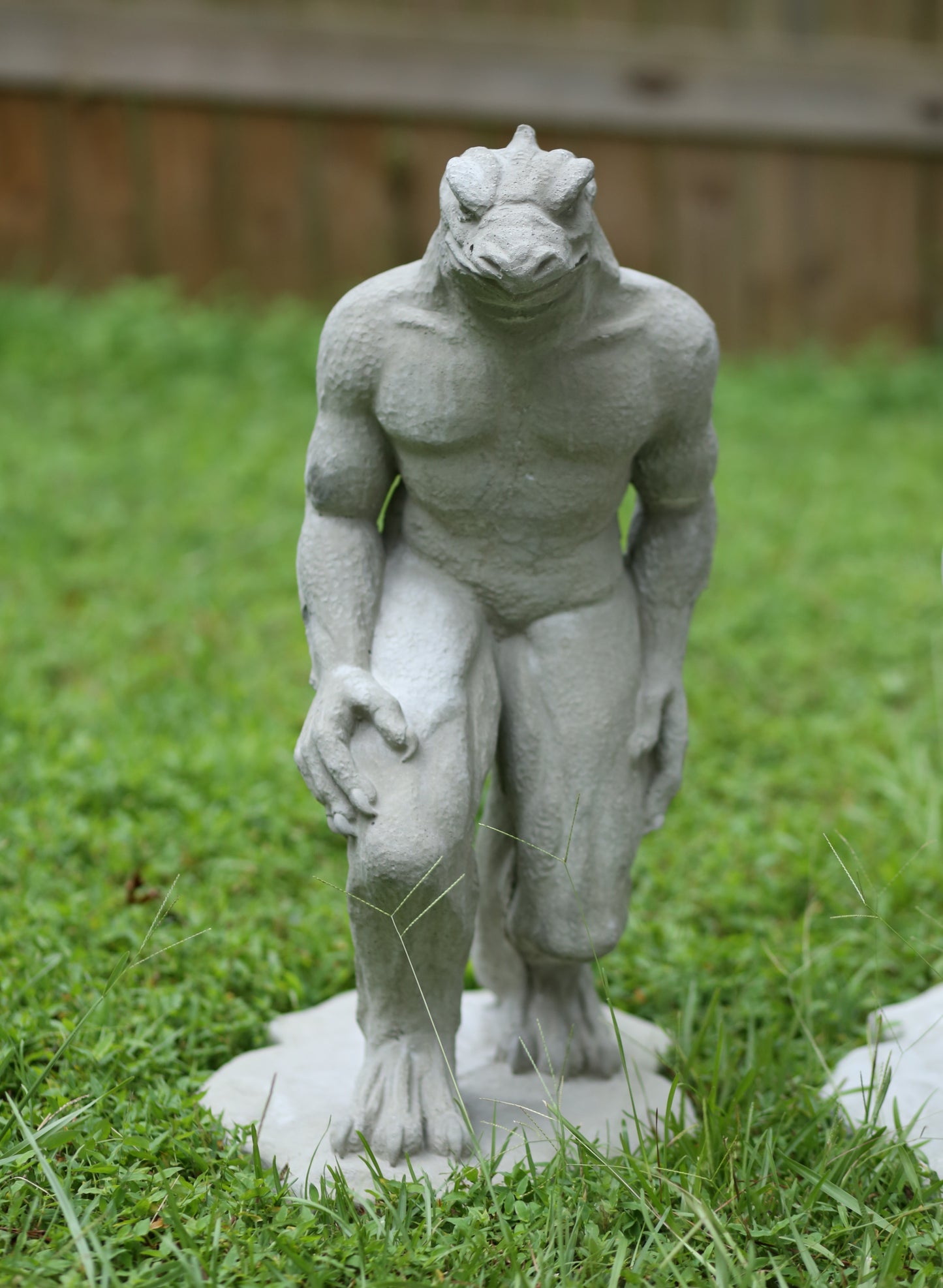 Lizardman Concrete Statue
