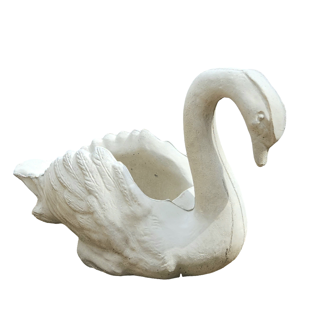 Swan Concrete Planter