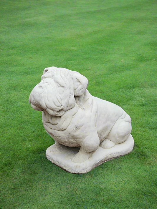 English Bulldog Concrete Statue