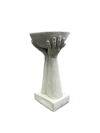 Modern Hand Bowl Concrete Planter