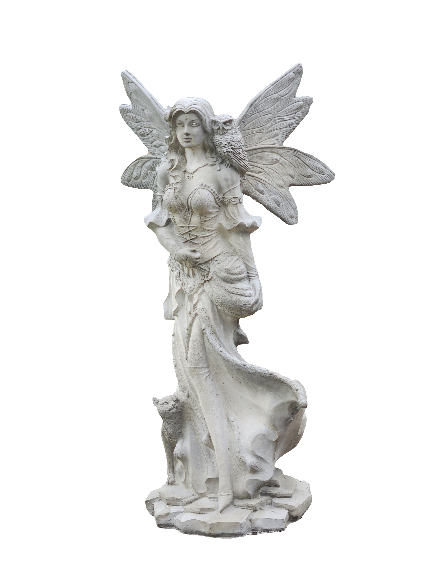 Fairy Athena Concrete Statue