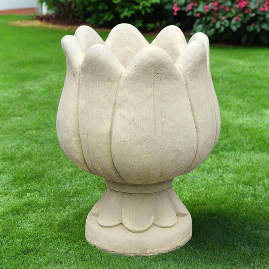 Round Tulip Concrete Planter