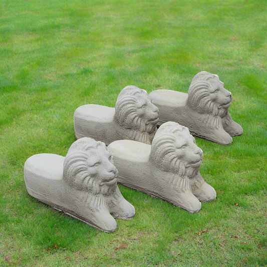 Concrete Lion Planter Pot Feet