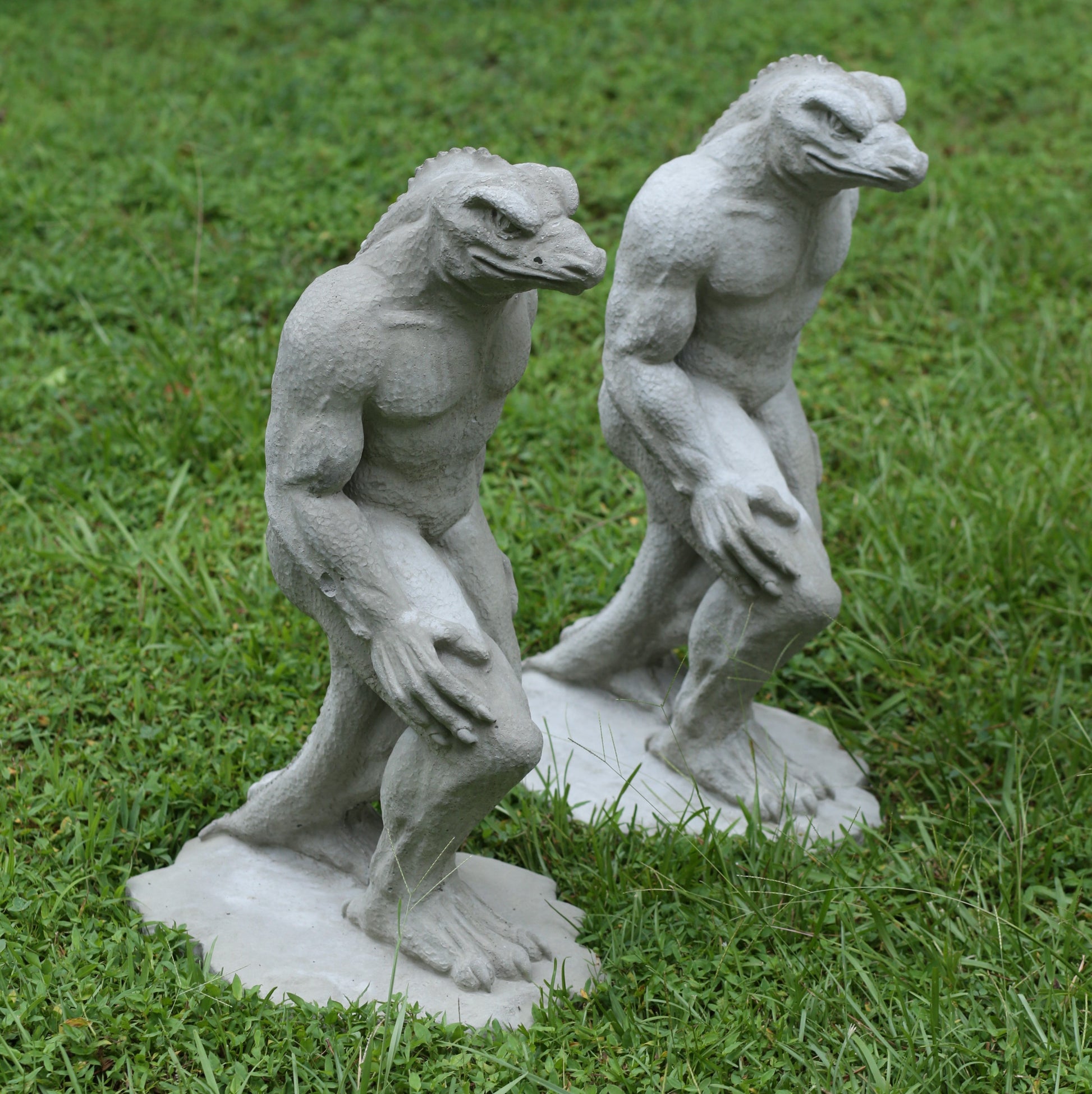 Lizardman Concrete Statue - Image 1