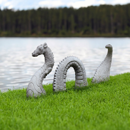 3 Piece Concrete  Dragon Statue