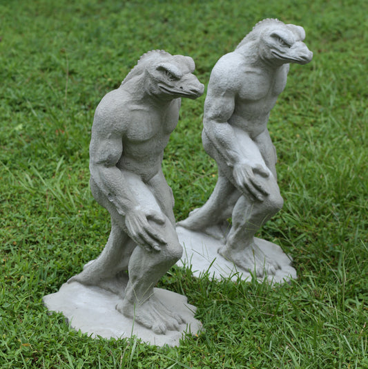 Lizardman Concrete Statue