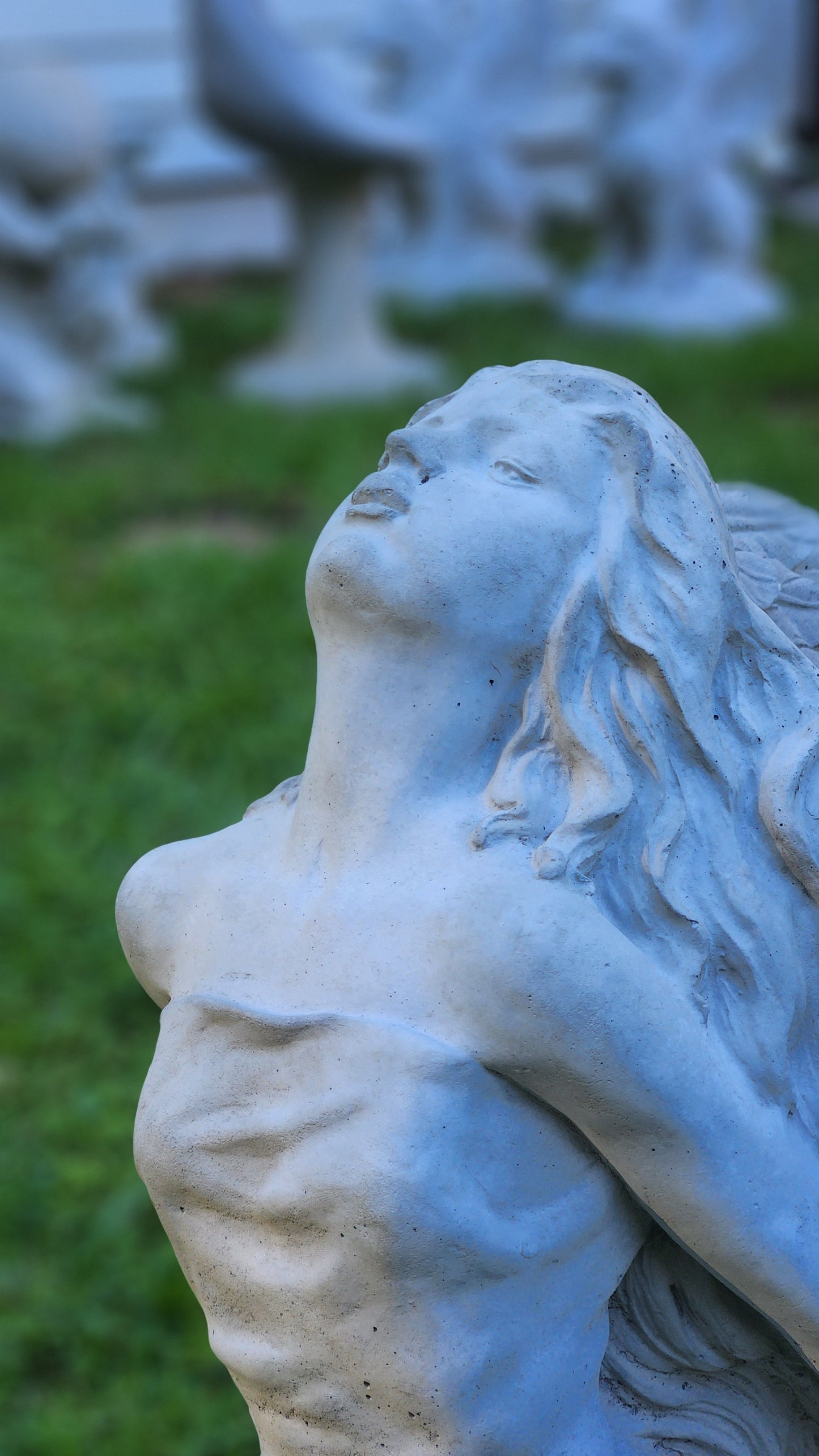 Flying Angel Concrete Statue - Image 6