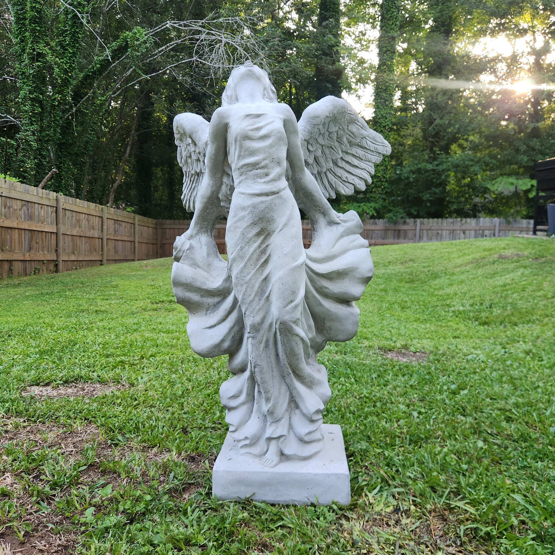 Flying Angel Concrete Statue - Image 9