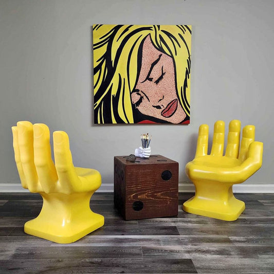 Plastic Hand Chairs, Set of 2