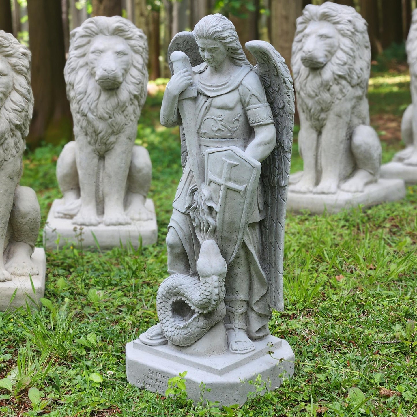 Archangel Concrete Statue