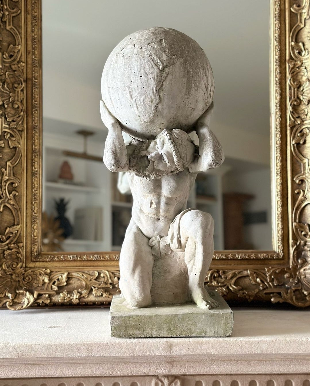 Atlas Concrete Statue