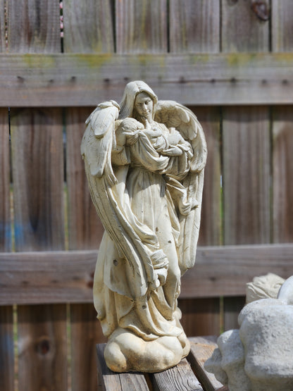 Angel with Baby Concrete Statue