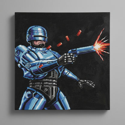 RoboCop Hand Painted Acrylic Canvas Art