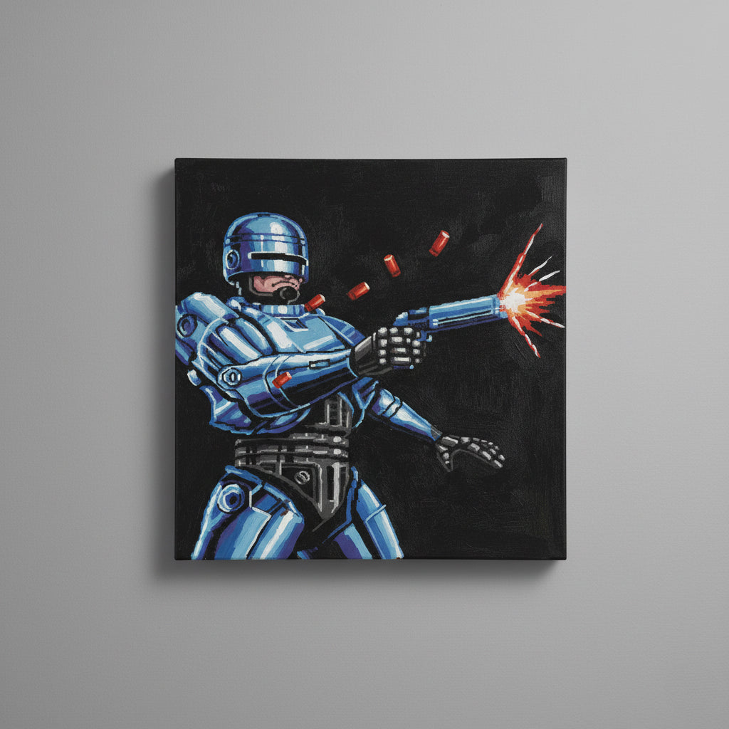 RoboCop Hand Painted Acrylic Canvas Art