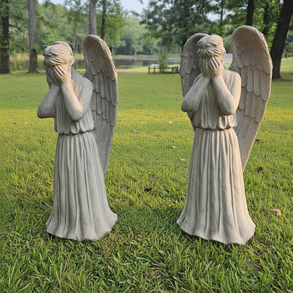 Weeping Angel Concrete Statue